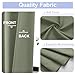Simplebrand Ava Sage Green Blackout Curtains for Bedroom 63 Inch Length 2 Panels Set, Solid Thermal Insulated Energy Saving Rod Pocket Window Treatment Curtains Blackout Drapes, W40 x L63 Inch, Sage