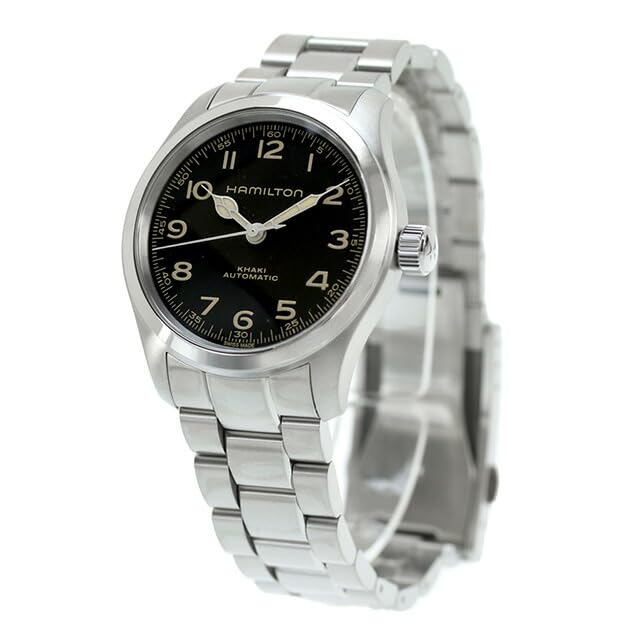 Image of Hamilton H70405130 Khaki Field Murph Automatic Watch, Men's, Women's, Automatic, Black, Bracelet Type