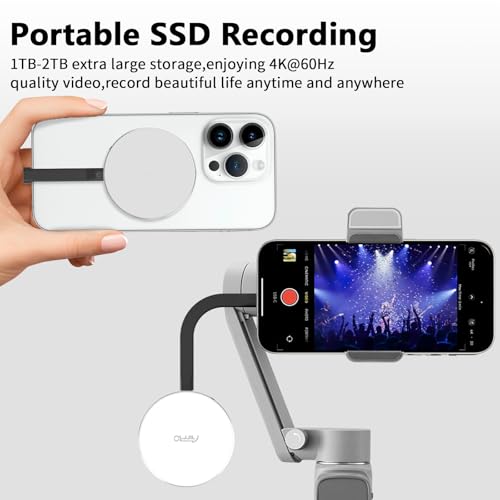 Aiffro P10 Magnetic PSSD 1TB,for iPhone MagSafe Portable SSD, Upto 2000MB/s-Type-C, SM2320,USB 3.2 Gen 2x2 20Gbps, Connectivity, Updated Firmware - Portable Magnetic External Solid State Solution - Image 6