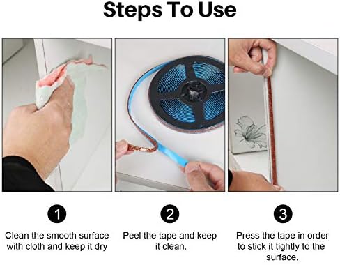 DirkFigge Ceramic Tile Mildewproof Gap Tape Self-adhesive Sealing Decorative Tape Aluminum Foil Strip Silver Golden Rims