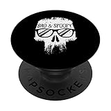 bad and spoopy pigro costume halloween divertente teschio scheletro popsockets popgrip intercambiabile