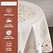 Maison d' Hermine Table Cloth Round Table 100% Cotton 63 Round Inches Tablecloth Reusable Decorative for Dining Kitchen Room Farmhouse Home Easter Decorations Spring Summer - Colmar