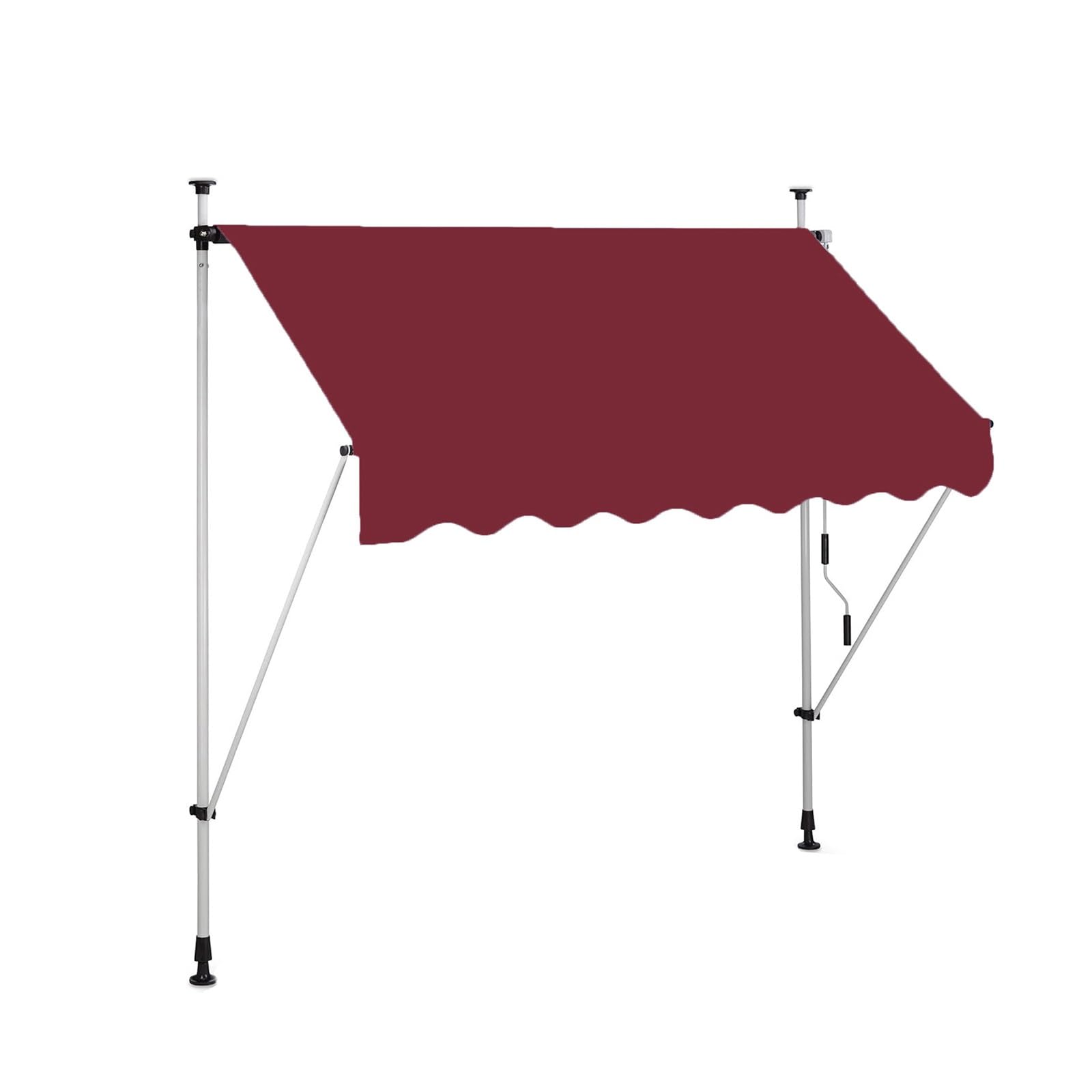 Auvent de terrasse rétractable abri solaire imperméable en aluminium pour porche