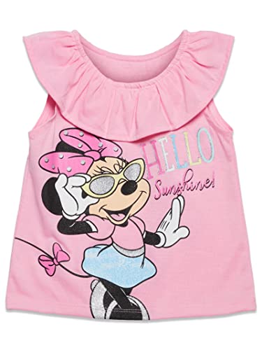 Image of Disney Mickey Mouse & Friends Girls' 2-Piece T-Shirt and Shorts Set for Baby & Kids