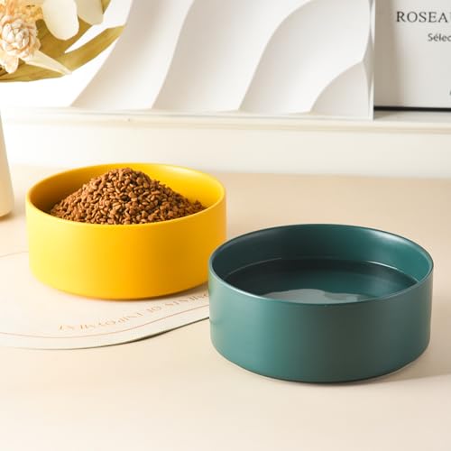 Welloyed Keramik-Hundenapf, 20,3 cm, klassischer Futternapf für mittelgroße und große Rassen, robuster, rutschfester Hundenapf, lebensmittelechtes Steingut, spülmaschinen- und mikrowellengeeignet,