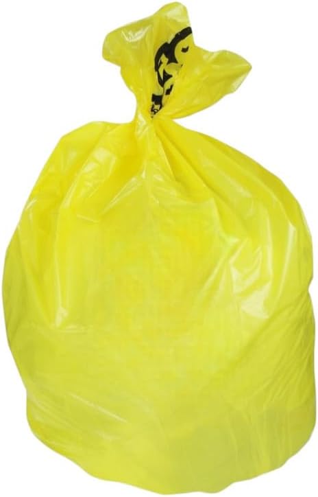 For Heritage A6043PY 30 gal. Biohazard Printed Can Liners - Yellow (200/Carton) Model-C8P8-12019