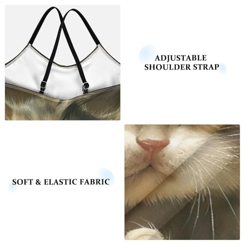 Cat Mouse Girls 1 Piece Swimsuit, Spaghetti Straps Kid Swimsuit, Cross Back Design, Ages 3T3