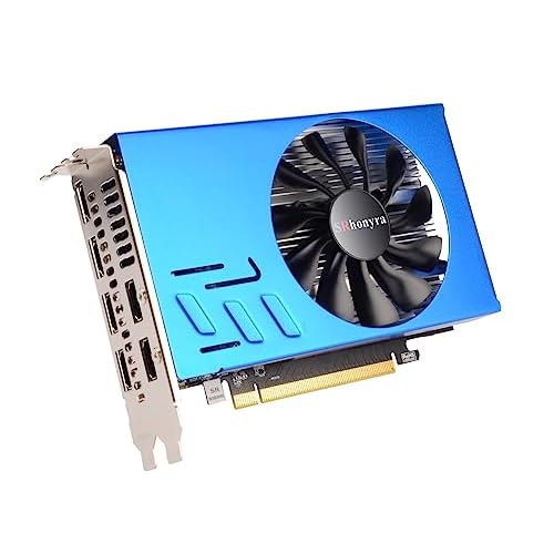 R7 350 4GB 6 Monitor Graphics Card with Resolution Locked Feature GDDR5 128-Bit 6×HDMI 2.0 Ports, Video Wall, Projection Fusion, Stock Trading and Monitoring