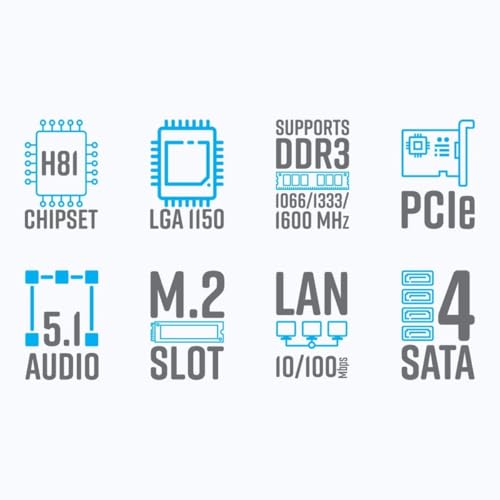 Image of KRYNORCXY Computer Desktop PC - Core i5-4570 CPU, SSD, HD Graphics 4600, 22 inch inch LED Monitor, Keyboard & Mouse, Windows 10 Pro, Wi-Fi Enabled (16GB RAM, 512GB SSD)