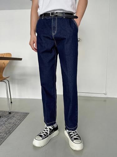 Image of KOTTY Men's Solid Straight Fit /Skinny Fit /Relaxed Fit Comfortable and Strechable Stylish Looking Jeans