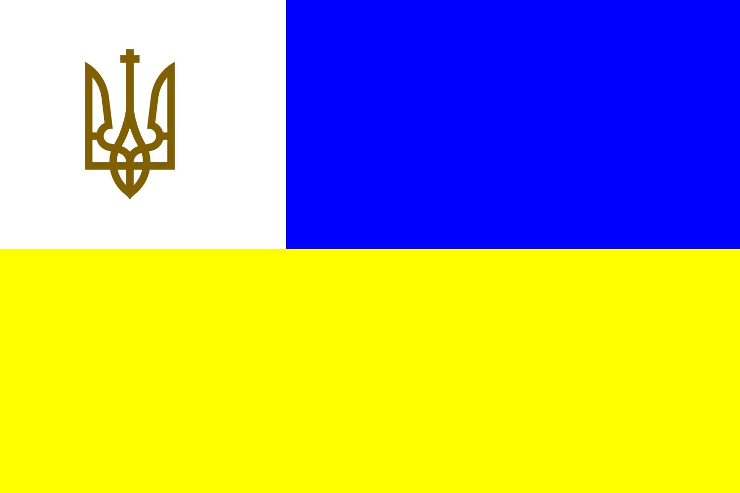 Drapeau Large Head of Diplomatic Mission Ukrainien Pavillon Grand Format magFlags
