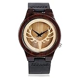 Ideales Geschenk: Holzuhr Ein tolles Geschenk für Weihnachten, Geburtstag, Jubiläum, Vatertag, Abschlussfeier und Valentinstag, Business oder Wonderful Parties.
