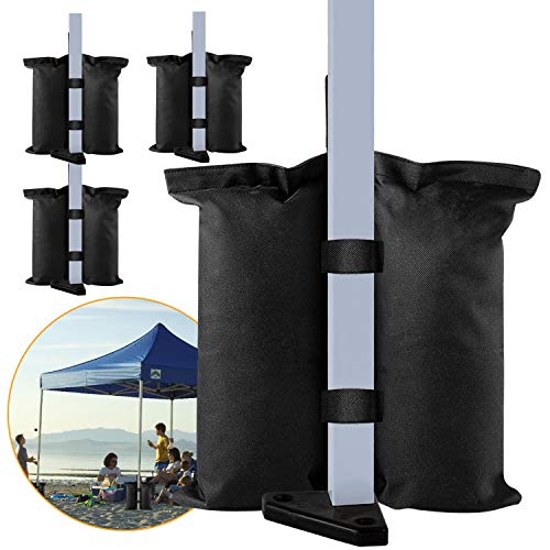 venrey 4 Pack Canopy Sandbags Weight Bags, Industrial Grade Heavy ...