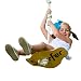 Swurfer Swift - Maple Wood Disc Swing for Kids Ages 4 and Up, Holds up to 150 Pounds - Includes 18" Curved Seat Swing with Heavy Duty Braided Rope