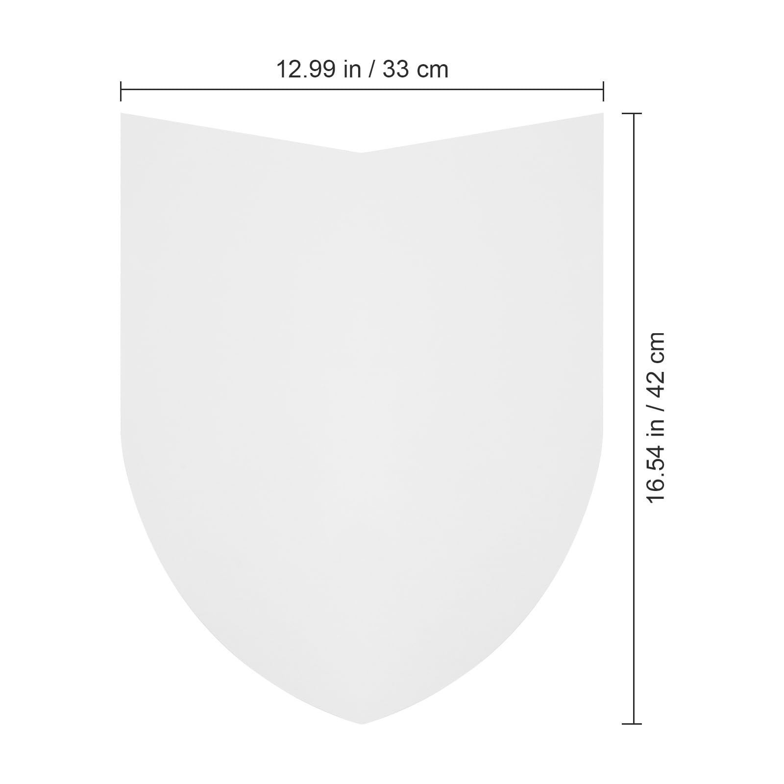 Vaguelly Diy Blanko - Panneau de cosplay léger pour enfants - Avec poignée - Pour travaux manuels, jeux de rôle - Accessoire de fête - Bouclier de protection chevalier - 40,6 x 30,5 cm