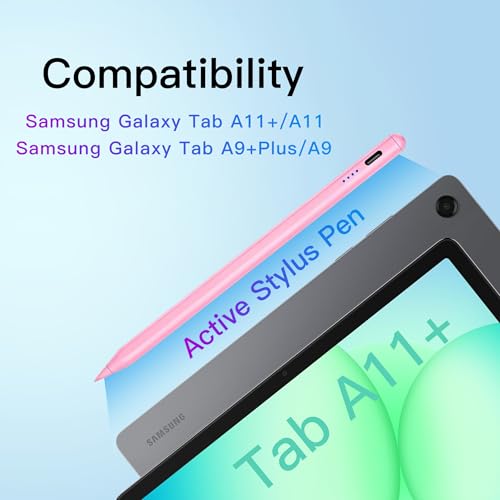 Image of Tab A11+ Stylus Pen for Samsung Galaxy Tab A11 /A9 /A9+Plus Android Tablet Fast Charging, Precise S Pencil Touchscreens Stylists (Pink)