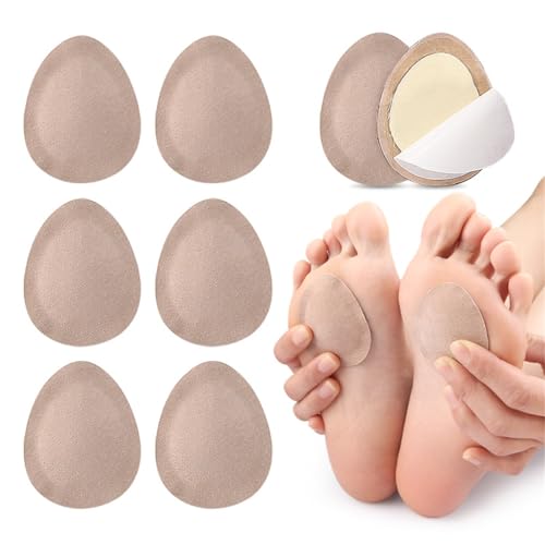 Almohadillas metatarsianas – Cojines de bola de pie para mujeres y hombres – Cojines de antepié y suela, almohadillas adhesivas de soporte de arco para fascitis plantar, metatarsalgia, neuroma de