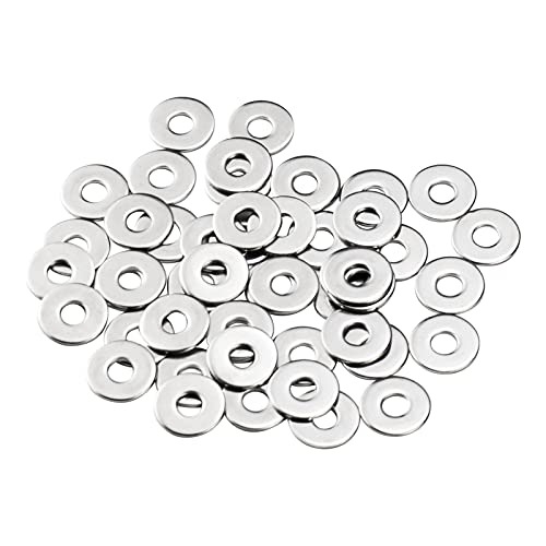 Unterlegscheiben M6 Große MeHurr 50 Stück Beilagscheiben Edelstahl A2 V2A 304 Karosseriescheiben DIN9021 / ISO7093 Unterlegscheibe M6 x 18mm Metallscheiben für Schrauben & Muttern & Gewindestange