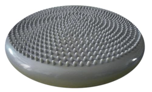 Image of AppleRound Inflated Wobble Cushion with Hand Pump, Air Stability Board (Extra Thick), Core Balance Disc for Adults, Sensory Wiggle Seat for Kids, Flexible Seating for All Age, 13.5in / 34cm Diameter