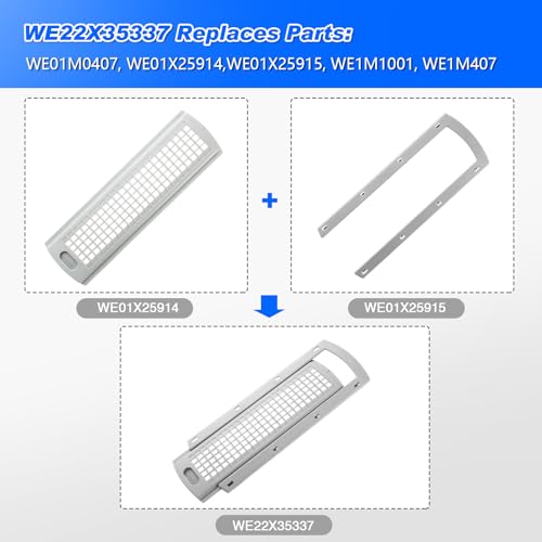 WE22X35337 Washer Dryer Lint Screen Filter丨Dryer Lint Filter Slide Guide丨washer dryer lint screen cover grid Compatible with GE Washer Dryer - Image 7