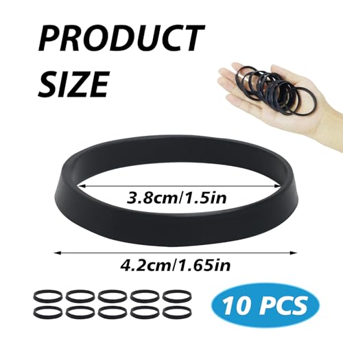 Rubber Washers For Plumbing 40mm 10pcs, Sink Plug Rubber Seal Cone O-Ring Silicone Washer For Water Pipe Sink Pipe Fittings For 1/2 Inch Drain Pipe Odour Trap Siphon