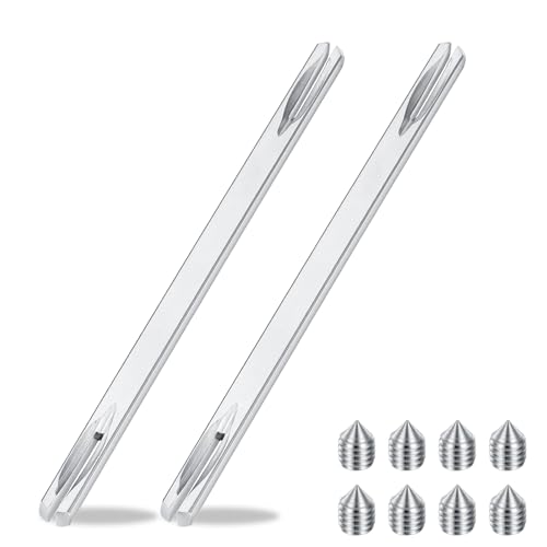 LXUEJIE 2 Stück Vierkantstift für Türklinke, 8mm x150mm Drückerstift Vierkantstift Vierkant für Türgriff Spindelstange Drückergarnitur Türdrücker Türschloss Innentür Befestigungsstift mit M6 Schraube