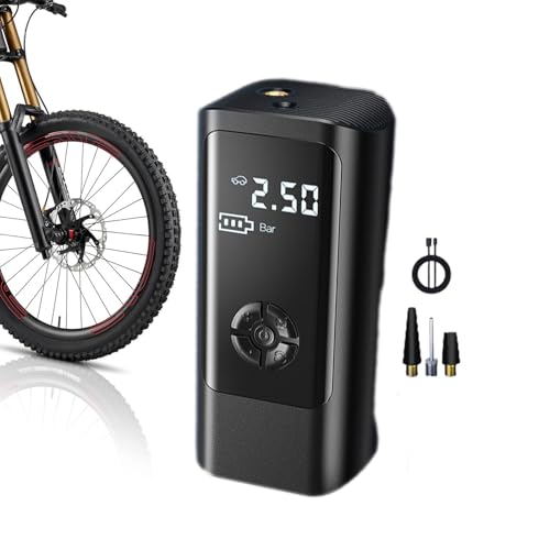 Compresor de aire pequeño: inflador de aire de neumáticos preciso, bomba para bicicletas Minii | Compresor de aire portátil multifuncional, inflador rápido de neumáticos para automóviles, motocicletas