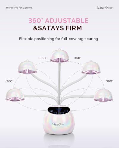 Image of MelodySusie Gooseneck Cordless UV Nail Lamp P-ArtM2 Light for Nail Tips