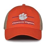 The Game Split Bar Design Trucker Mesh Hat, Orange, Adjustable, Clemson Tigers