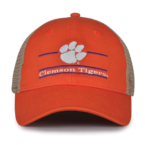 The Game Split Bar Design Trucker Mesh Hat, Orange, Adjustable, Clemson Tigers