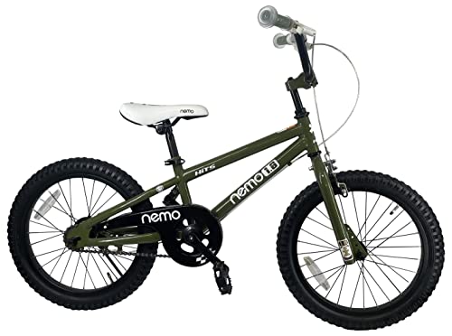ROCKBROS(ロックブロス) 子供用 自転車 かわいい 18インチ男の子にも女の子にも! 安心のキャリパーブレーキ、バンドブレーキ仕様 ※18インチには補助輪は付属しません。 児童用 お子様のこだわりにもぴったりフィットするカラー5色 NEMO18 NEMO18-F(カーキ)