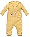 Makoma Baby Erstausstattung Strampler-Set mit Langarmshirt für Säuglinge & Neugeborene Jungen und Mädchen (50 – 74) (56, Gelb/Love)