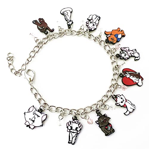 Dknbvcc The Aristocat Charm Bracelet Cat Charm Bracelet Gifts For Men Woman Girl #TOP3