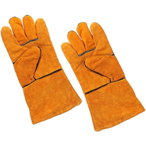 NULYLU 1 Par Guantes de Barbacoa Resistentes al Calor para Cocinar y Hornear Guantes de Camping con Flexible y Protección Térmica para Asados y Picnic