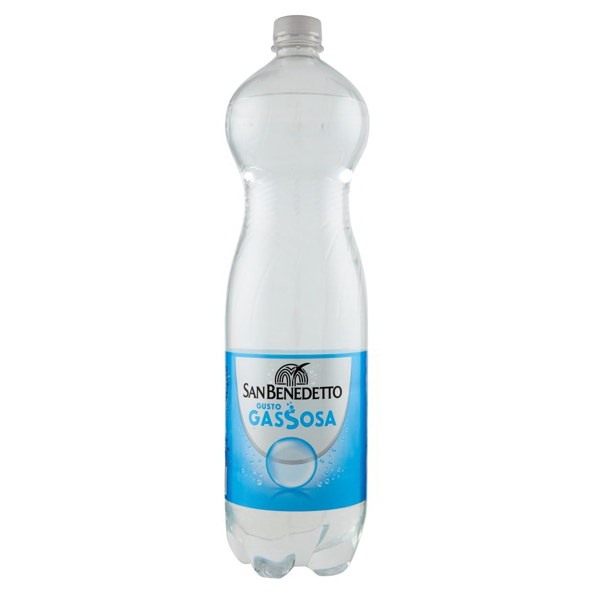 San benedetto Gassosa, Erfrischendes italienisches Alkoholfreies Getränk, Tonic Wasser, PET 12x 1.5 Lt Einweg, erfrischend, lemonade soft drink + Italian Gourmet polpa 400g