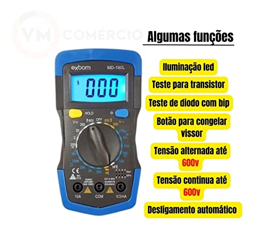Multímetro Digital E Alicate Amperímetro Kit Instrumentação