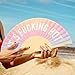Fisura – Original folding fan with message “F*cking hot”. Gradient wooden handheld fan for women. Lightweight accessory for raves, weddings, birthdays, festivals, parties and creative gift ideas.