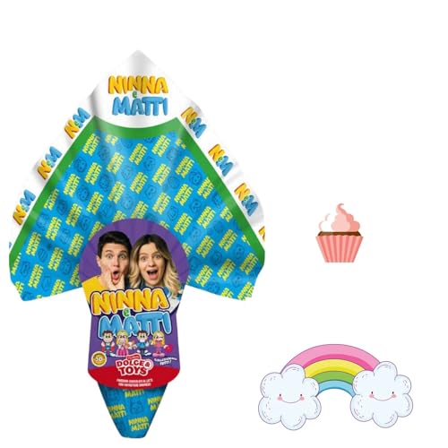 Uova di Cioccolato al Latte Ninna e Matti da 250 gr Pasqua 2024 include magnete a scelta in omaggio Dolce Toys