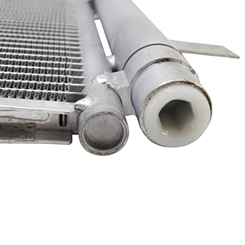 Image of TRQ A /C Condenser and Receiver Drier Assembly Compatible with 2015-2022 Ford F-150 2018-2022 Expedition 2018-2022 Lincoln Navigator