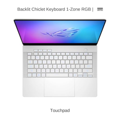 Image of HIDevolution [2025] ASUS ROG Zephyrus G14 GA403UM [White] 14 inch 3K 120Hz OLED, 4.0 GHz Ryzen 9 270, RTX 5060, 16GB LPDDR5X RAM, 4 TB PCIe SSD, Windows 11 Pro