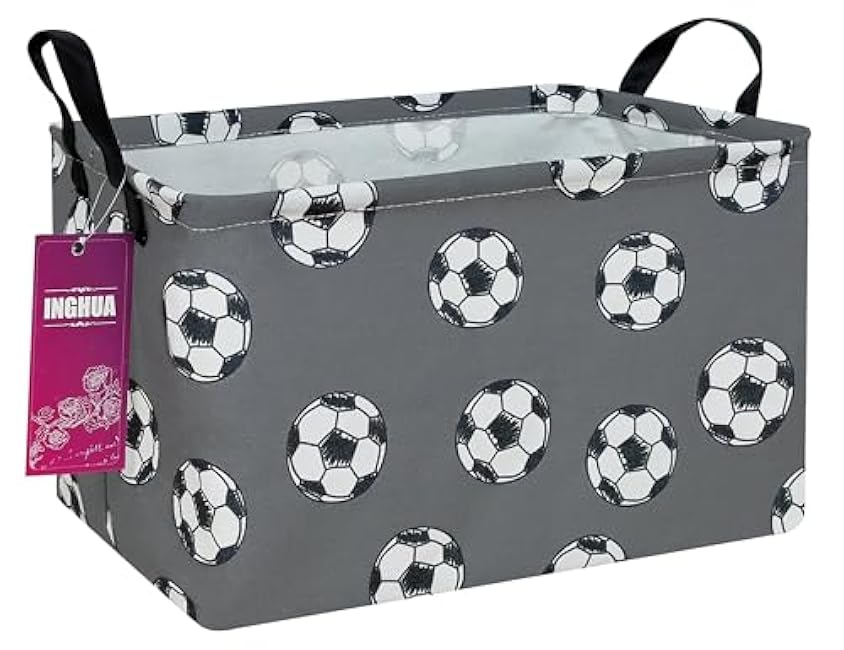 Rectangular Storage Basket Fabric Organizer Bin for Toys,Books,Clothes,Gifts,Pets-Perfect for Home,Office,Nursery,Dorm,Shelf(Rec-Pink hearts )