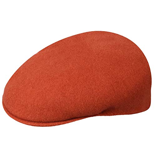 Kangol Gorra Plana 504 de Lana Ladrillo - S Cover
