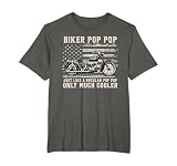 Biker Pop Pop Like A Normal Pop Pop Only Much Cooler T-Shirt