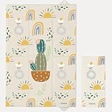 💚 CONFORT ET SÉCURITÉ POUR BÉBÉ : Ce tapis à langer pour bébé est rembourré avec une mousse douce qui offre un soutien confortable pendant le change. Fabriqué dans l’UE, certifié OEKO-TEX STANDARD 100, sans substances nocives pour la tranquillité des parents.