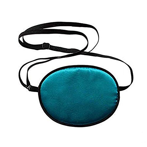 Haifly Adults Elastic Silk Eye Patch Lazy Eye for Amblyopia Blue