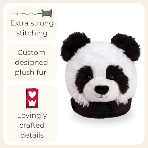 Fuzzy Panda Slippers for Women and Men - Fluffy Plush Panda Bear Slippers for Adults4