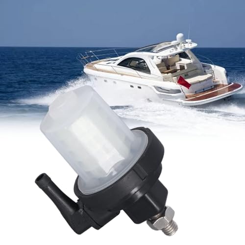 Wasserabscheider Kraftstofffilter, ABS Außenbordmotor Benzinfilter Kraftstofffilter Marine Wasserabscheider Komplettes Kit Außenbordmotor Benzin Filter Montage Ersetzt für Speedboat Öltanker Boot