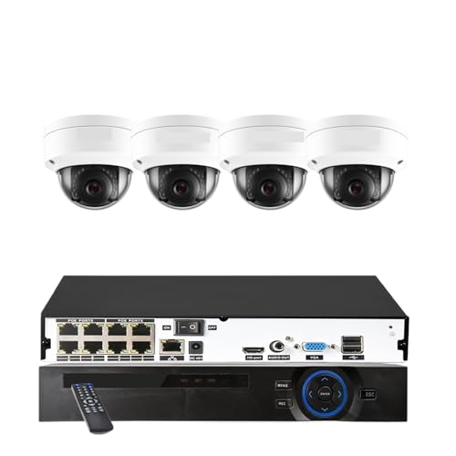 8CH 4K NVRLbg H.265 CCTVZLeBJVXe 8MPI[fBI 5MPo_v[th[POE IPJ rfIĎZbg(1T,8 NVR x 4PCS 8MP)