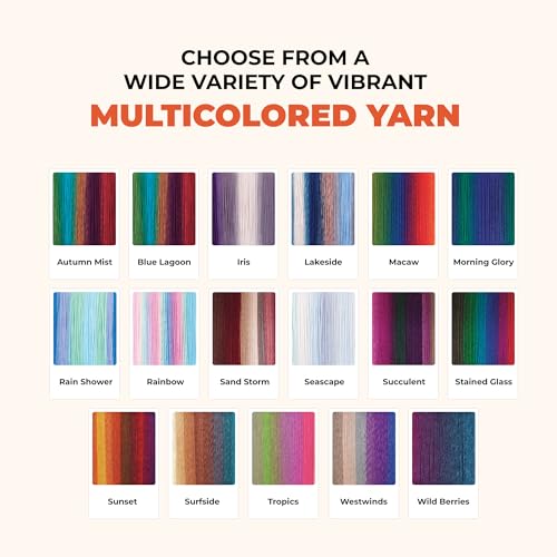 Image of Mary Maxim Prism Yarn, Acrylic Multicolor DK Yarn, 290 Yards, Sunset | Ombre Yarn, 3 Weight, Machine Wash, For Knitting and Crochet, Create Baby Items, Blankets, Afghans, Clothing Variegated Yarn