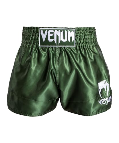 Venum Classic Pantalones Cortos De Muay Thai - Caqui/Blanco - L